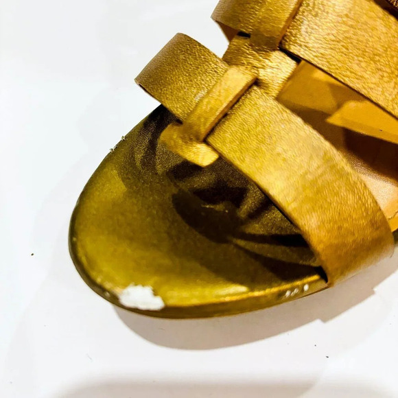 NATURALIZER Gold ankle-strap sandals - Picture 3 of 9